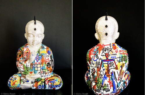 Punkbuddha large "WALK WITH ME" feat. Basquiat, 2019