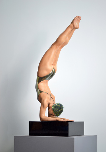 Perseverance ( Table Top) Green Suit w/Swarovski Crystal Cap