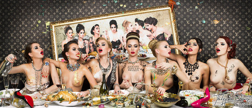 Luxury topless dinner