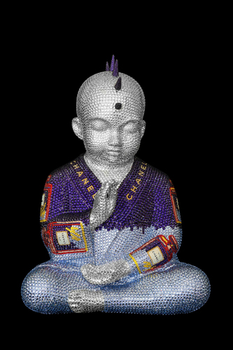 Punkbuddha "Chanel No.5 in purple II" feat. Warhol, 2018