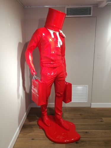 Shopping Man in Art - Rouge et Blanc