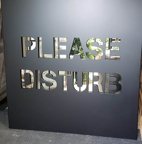 Please Disturb - Alu noir