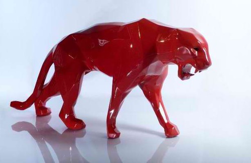 Wild panther - red w/ bright eyes