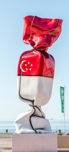 Wrapping Bonbon - Drapeau Singapour N°1342, 2011