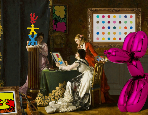 The Art Studio Pink Dog