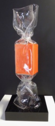 Wrapping Bonbon Transparent Bloc Orange N° 4540