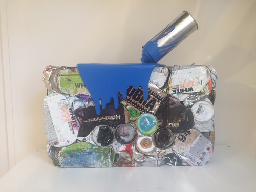 Accumulation Spray bleu
