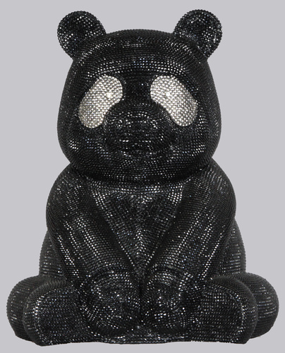 Small panda Strass Black
