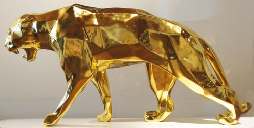 Wild panther - gold (150 cm)
