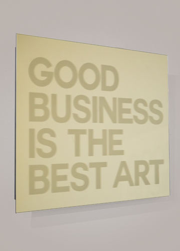 SERIE MIROIRS GRAVES - Good business is a best art - GOLD, 2021
