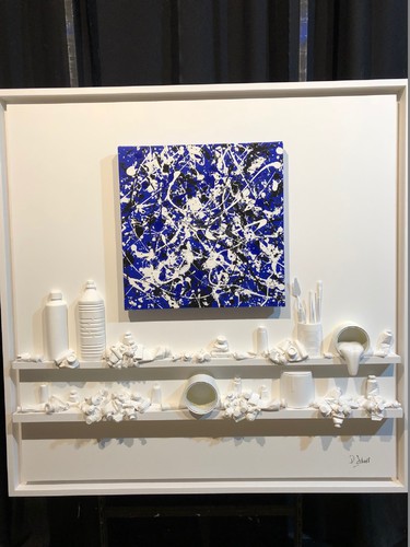 Flow 141 - Hommage à Pollock bleu